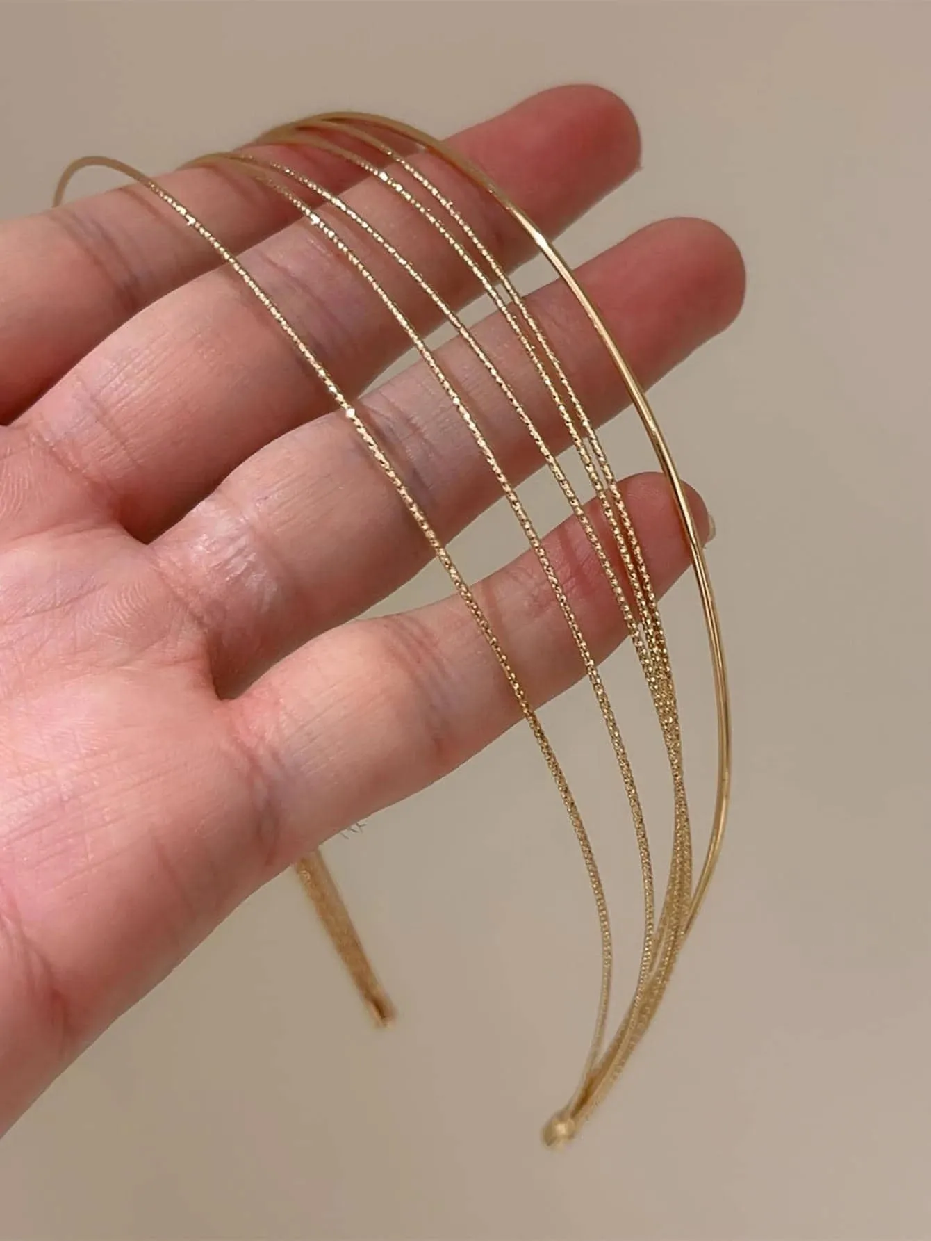Reriti Layered Design Headband - Gold
