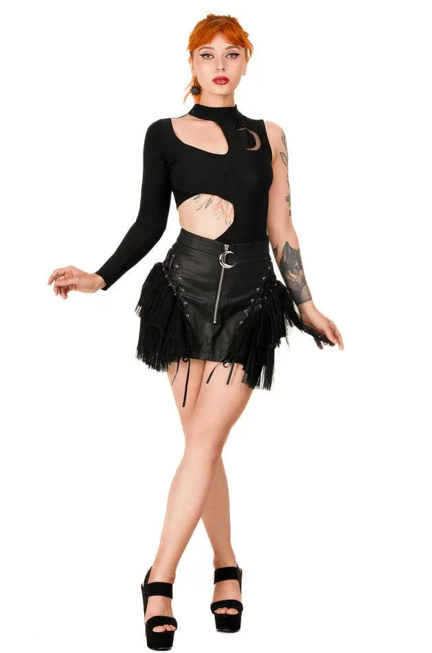 Restyle - Moon Army - Bodysuit - Asymmetric Blouse