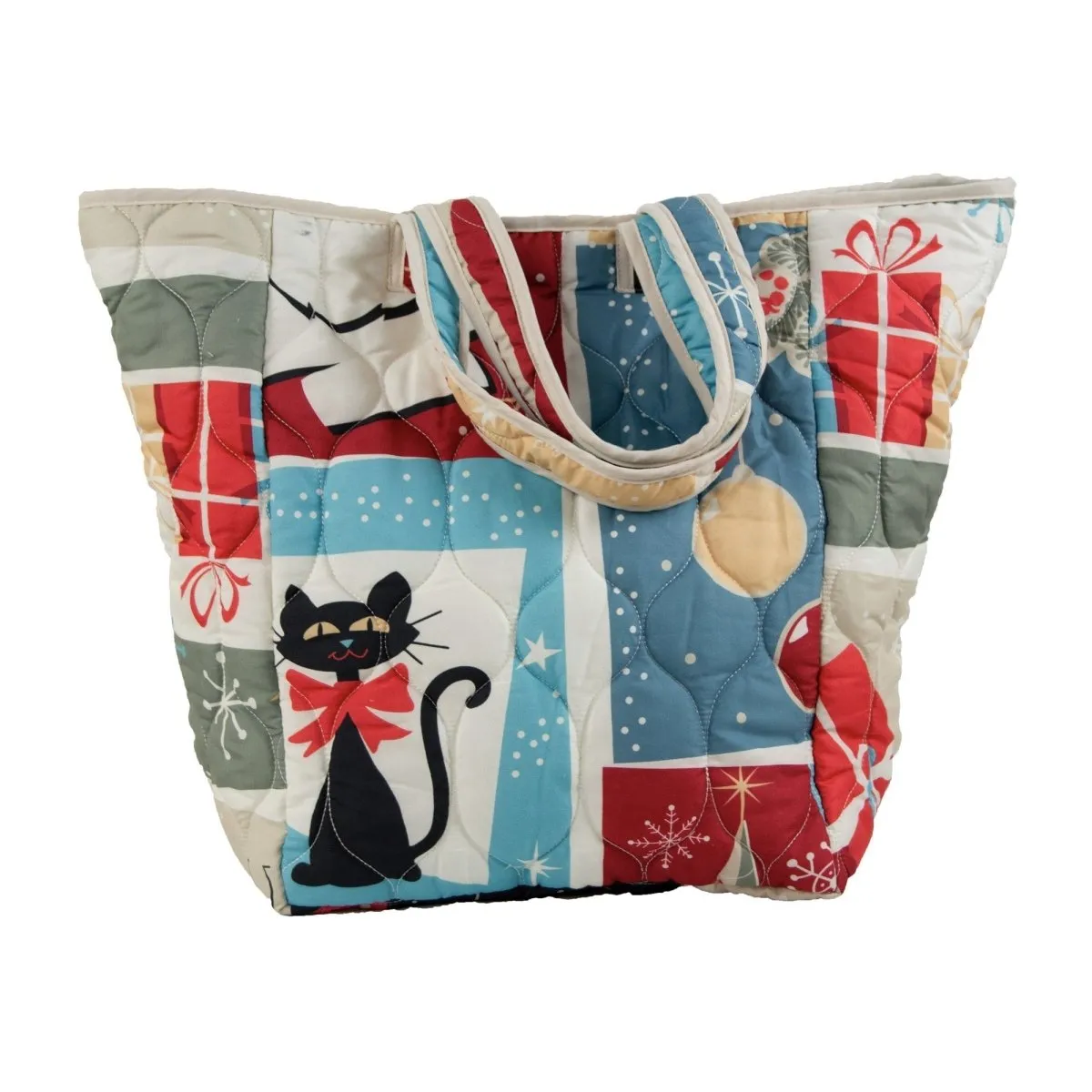 Retro Christmas Quilted Bedding Set - King