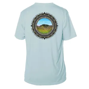 Retro Compass Great Smoky Mountains Microfiber Short Sleeve T-Shirt