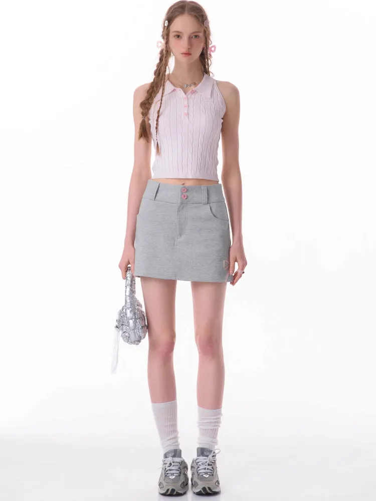 Retro sleeveless top【s0000007818】