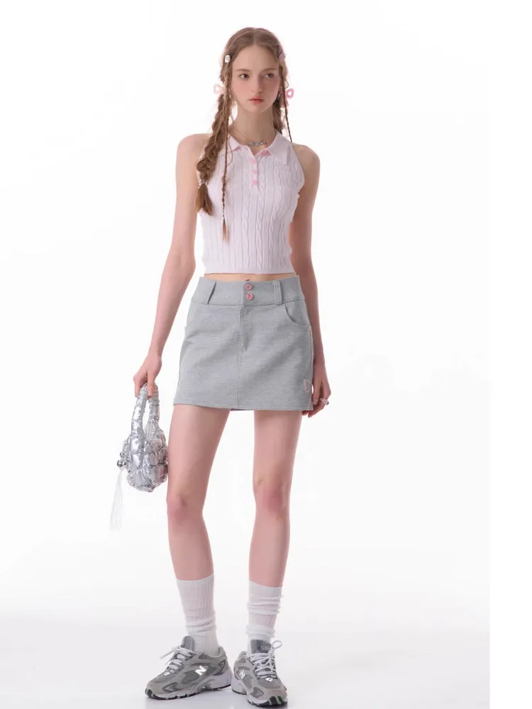 Retro sleeveless top【s0000007818】