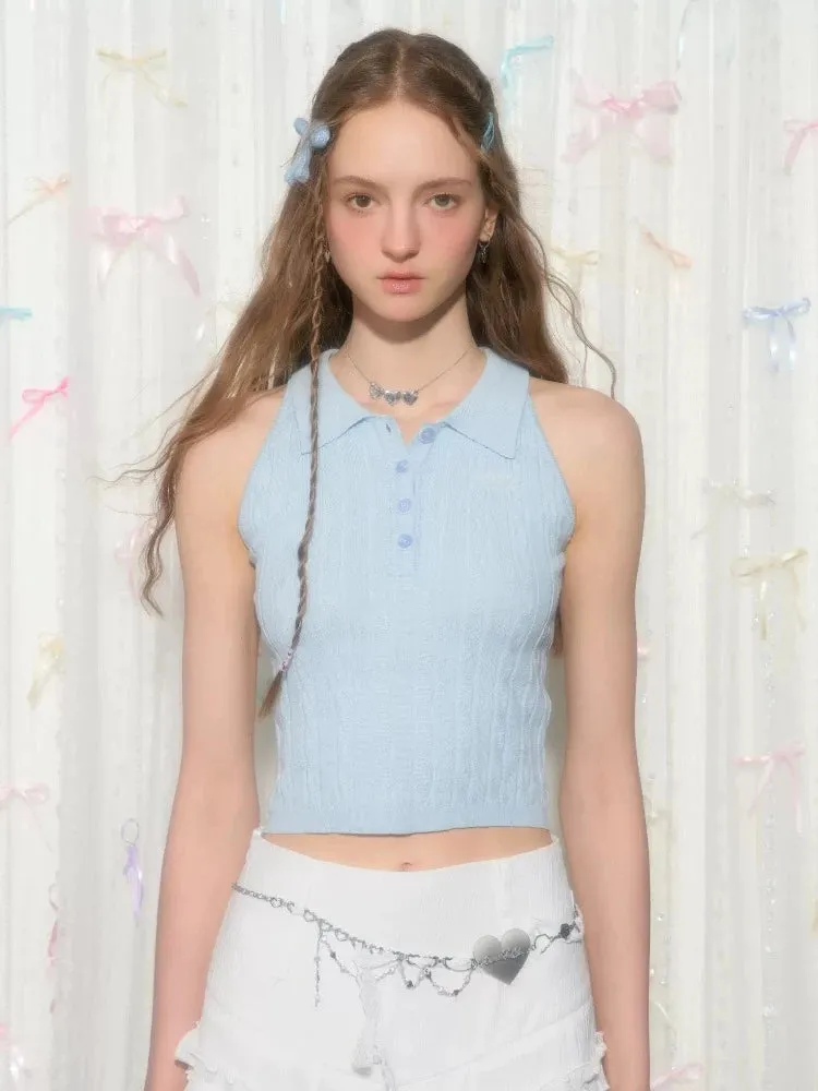Retro sleeveless top【s0000007818】