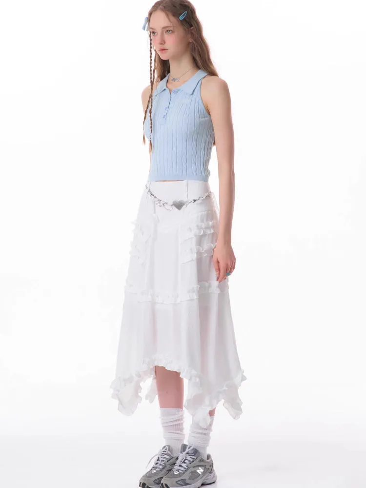 Retro sleeveless top【s0000007818】