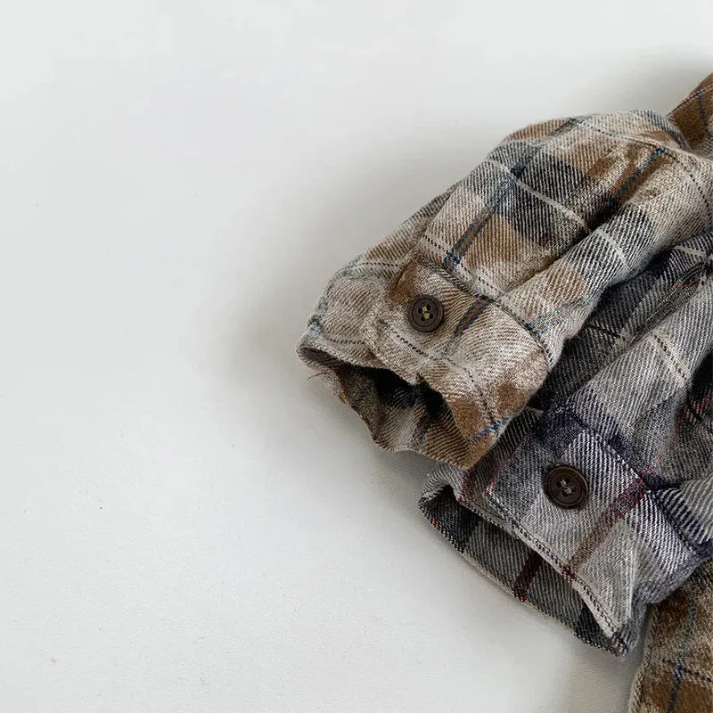 Retro Thick Fleece Flannel Shirt