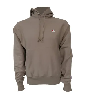 Reverse Weave Pullover Hood Dark Khaki
