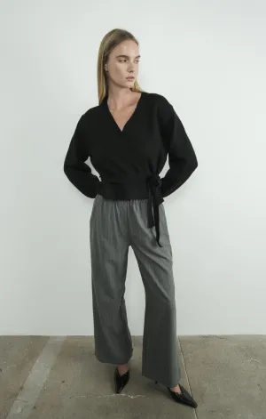 Reya Self Tie Wrap Sweater