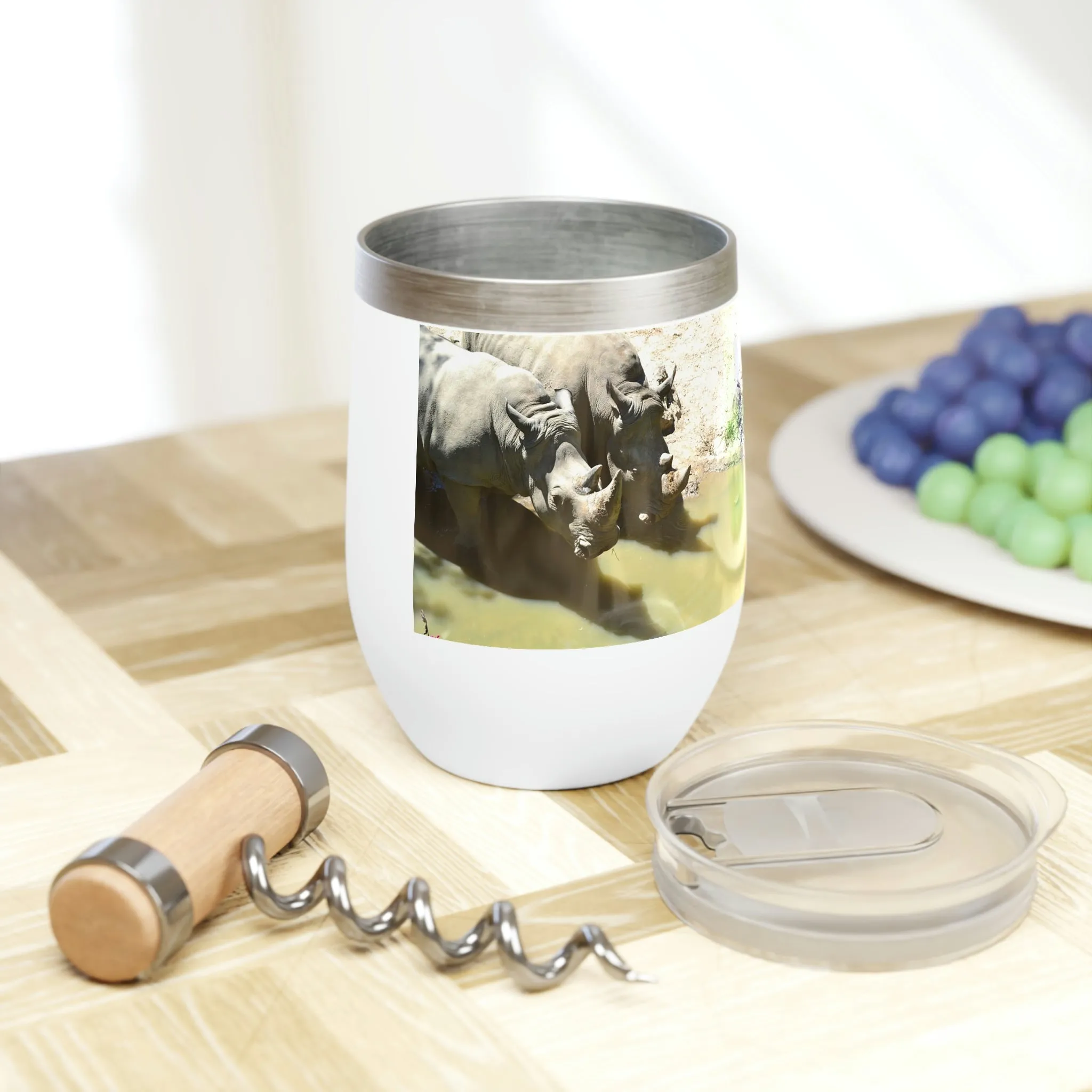 Rhinos Chill Wine Tumbler