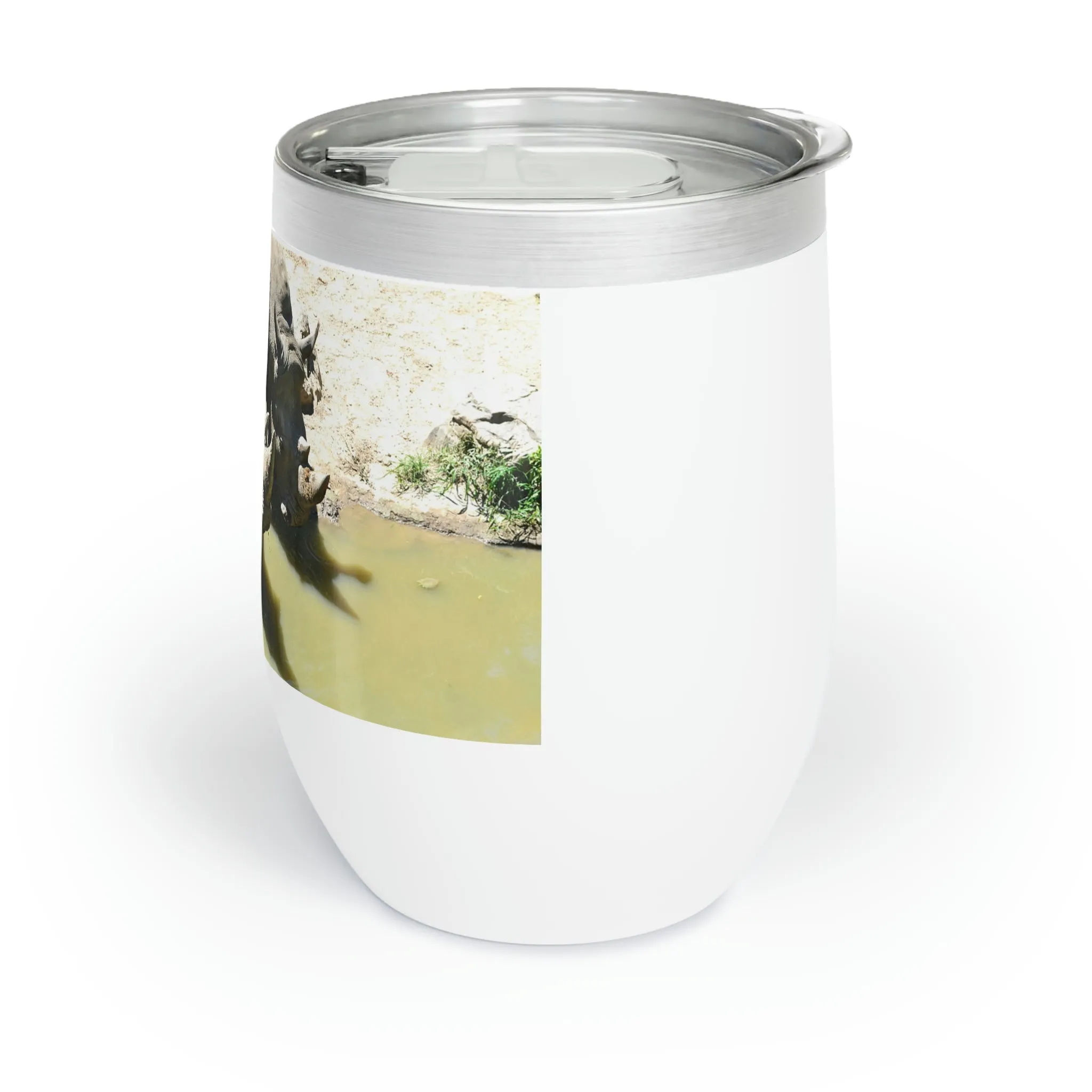Rhinos Chill Wine Tumbler
