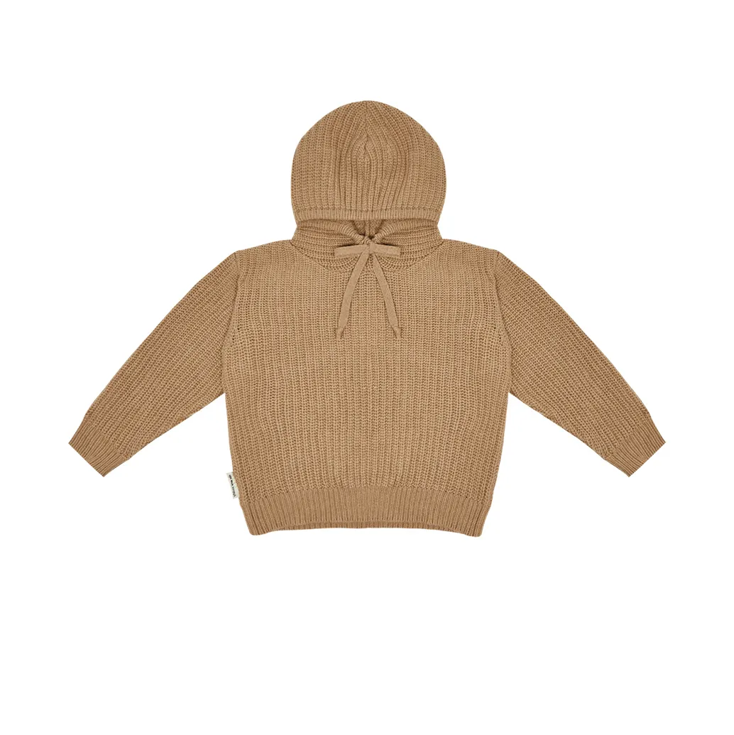 Rib Kid's Knit Hoodie