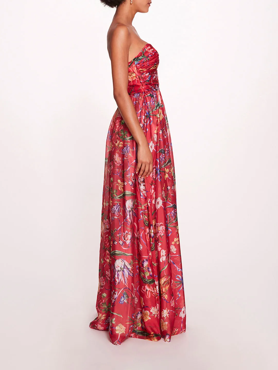 Ribbons Cape Gown