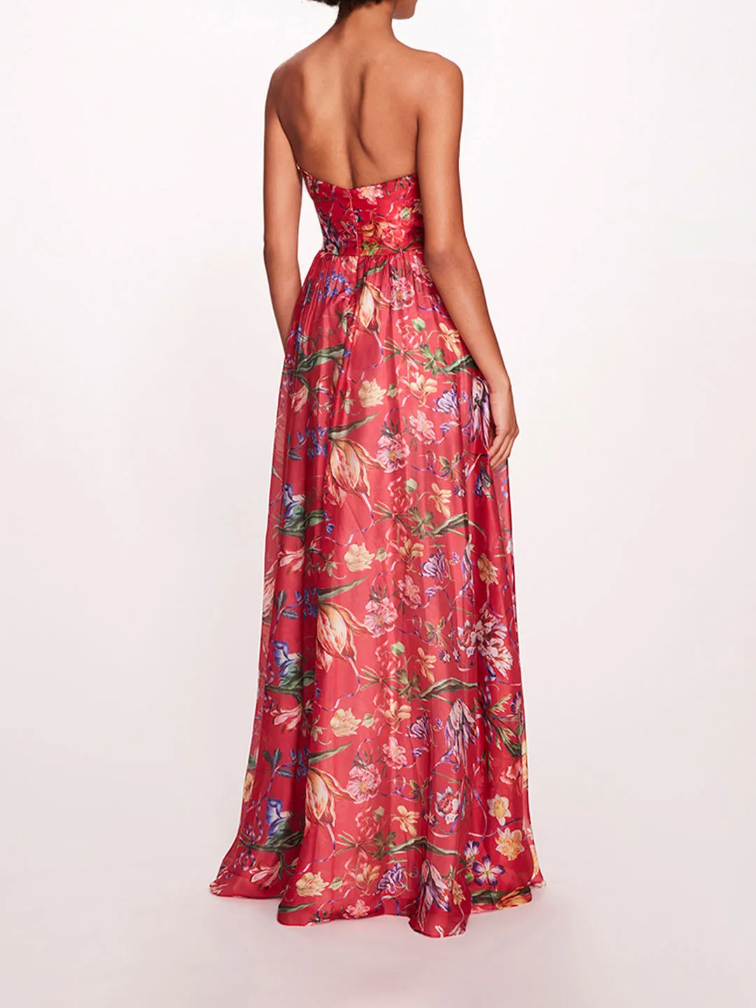Ribbons Cape Gown