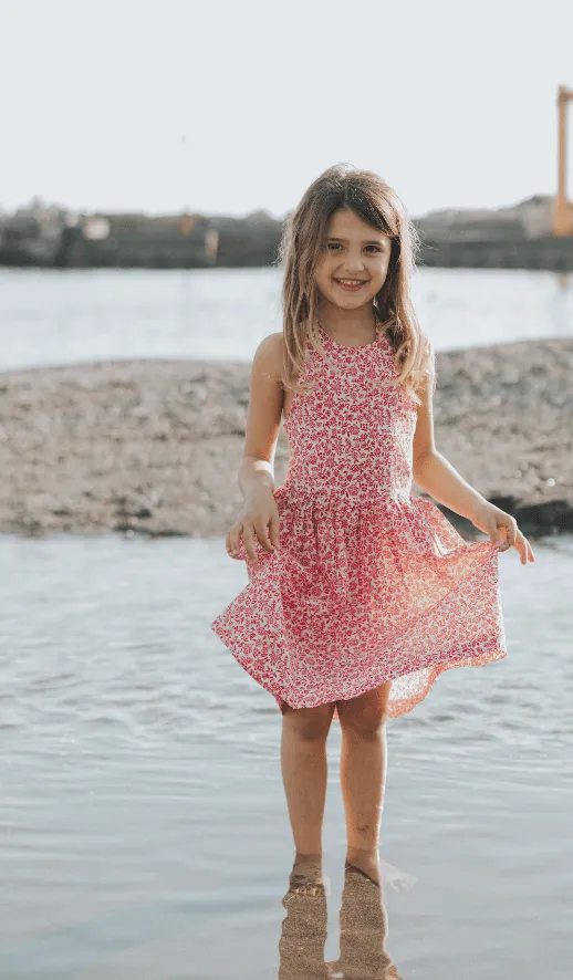 Ribes Dress - Red Liberty
