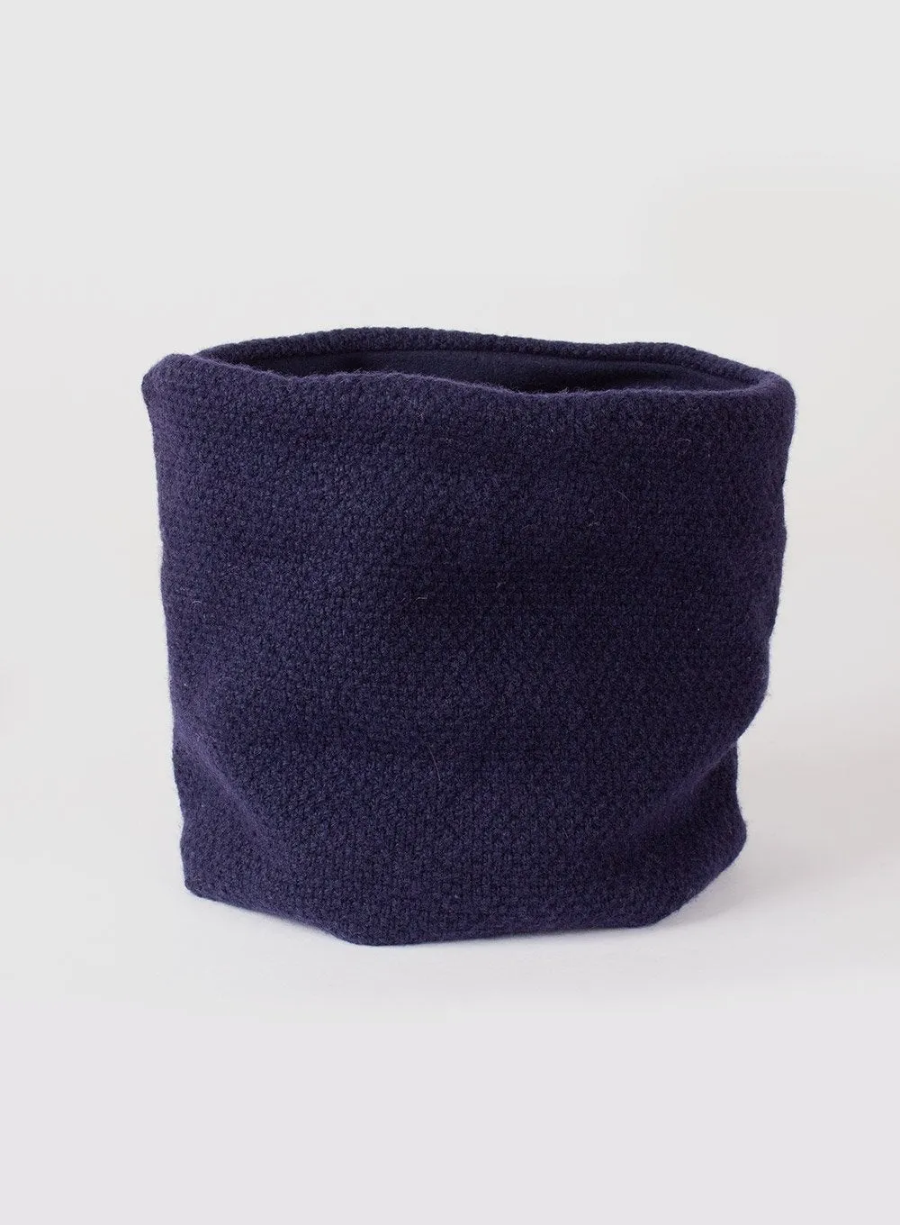 Rice Stitch Snoody in Navy