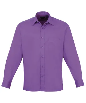 Rich Violet - Long sleeve poplin shirt