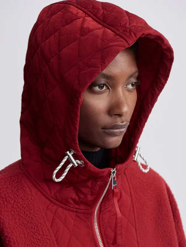 Richfield quilt fleece combo. - Red Dahlia