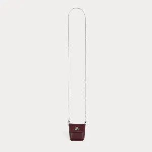 Riley AirPods Pouch - Wine/Silver