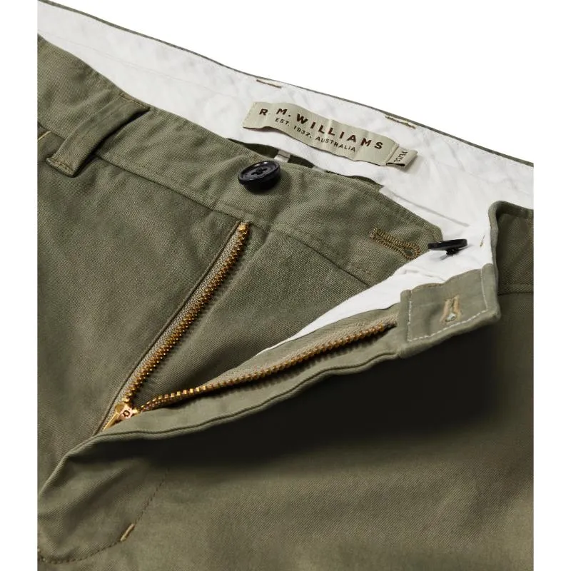 R.M.Williams Berwick Mens Chino Trousers - Olive