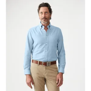 R.M.Williams Collins Button Down Mens Shirt - Light Blue