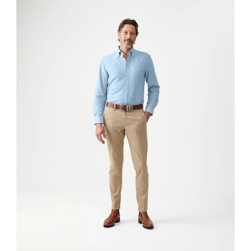 R.M.Williams Collins Button Down Mens Shirt - Light Blue
