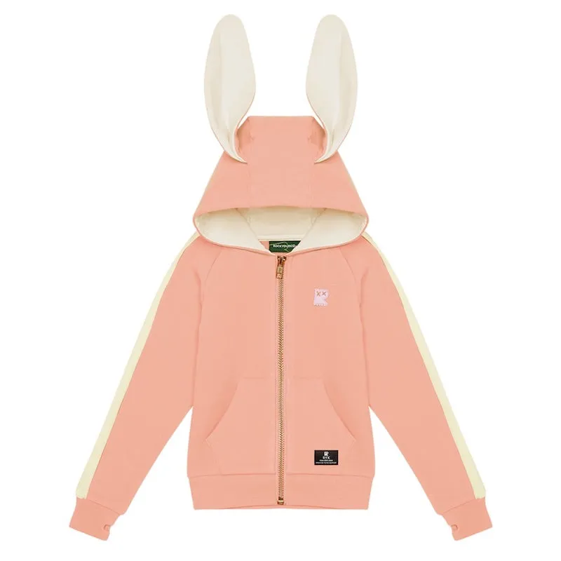 Rock Your Kid Pink Bunny Ears Hoodie