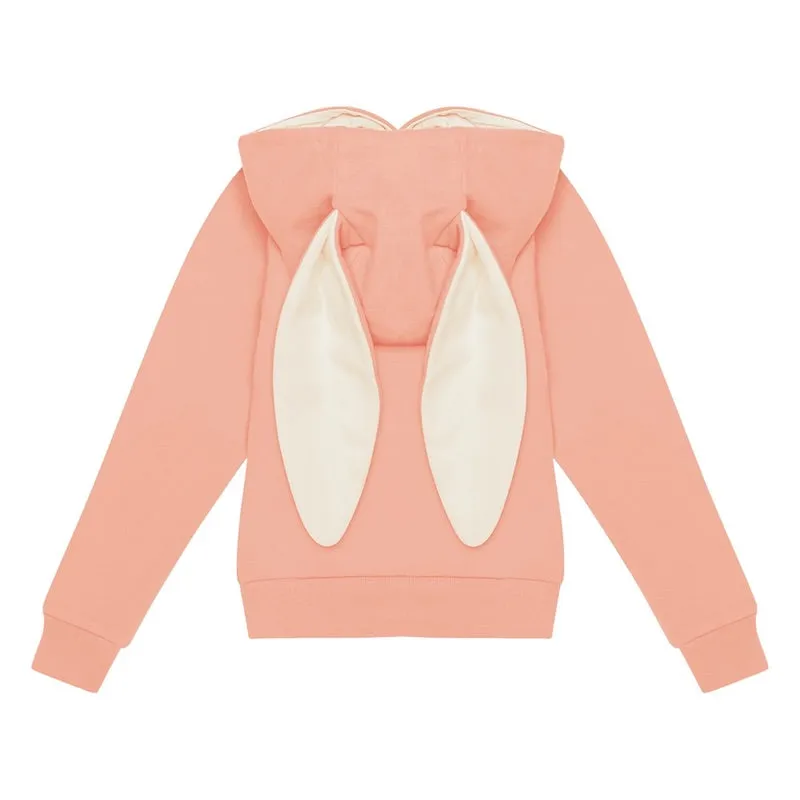 Rock Your Kid Pink Bunny Ears Hoodie