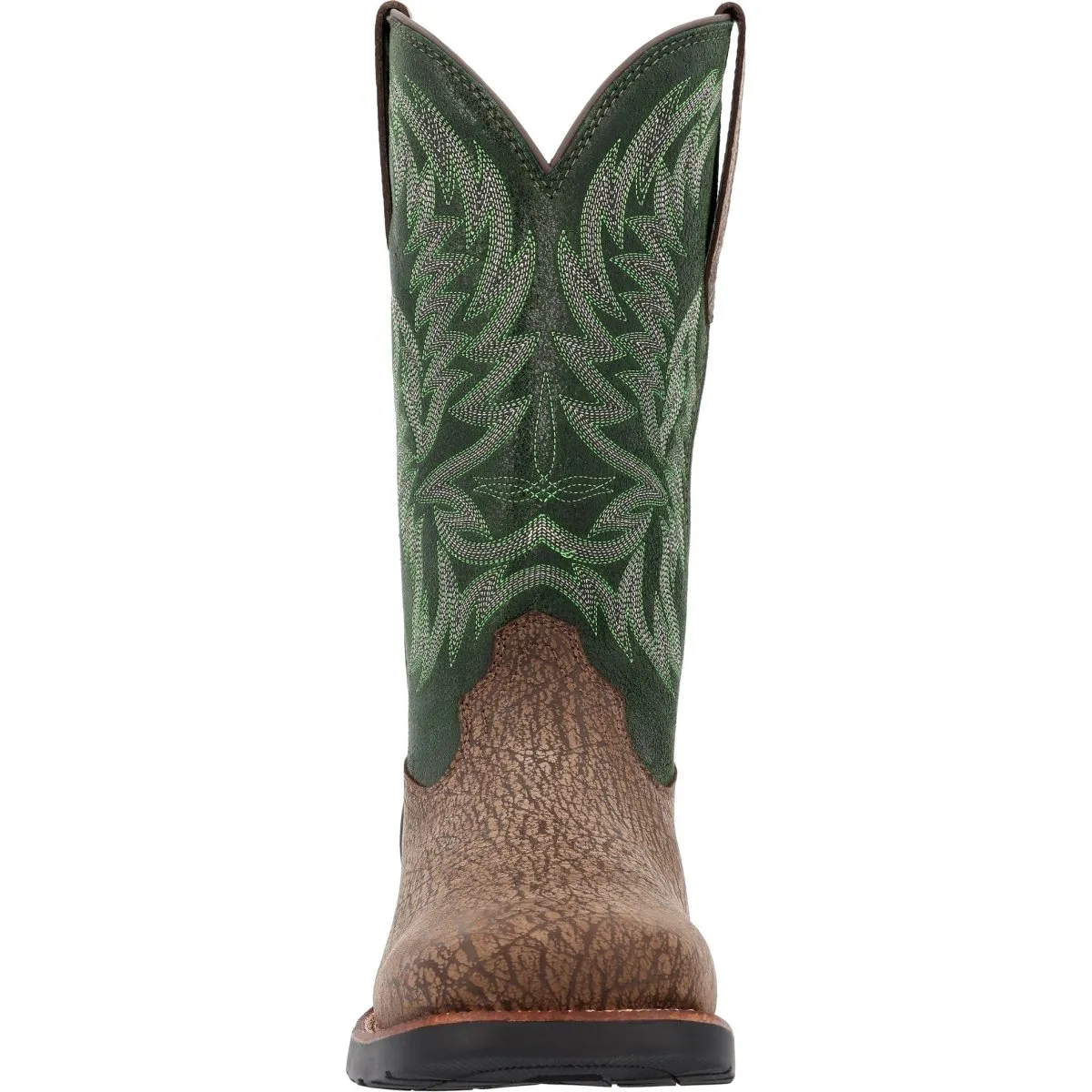Rocky Bronco Men's 12” Composite Toe Western Boots Rkw0454 In Green