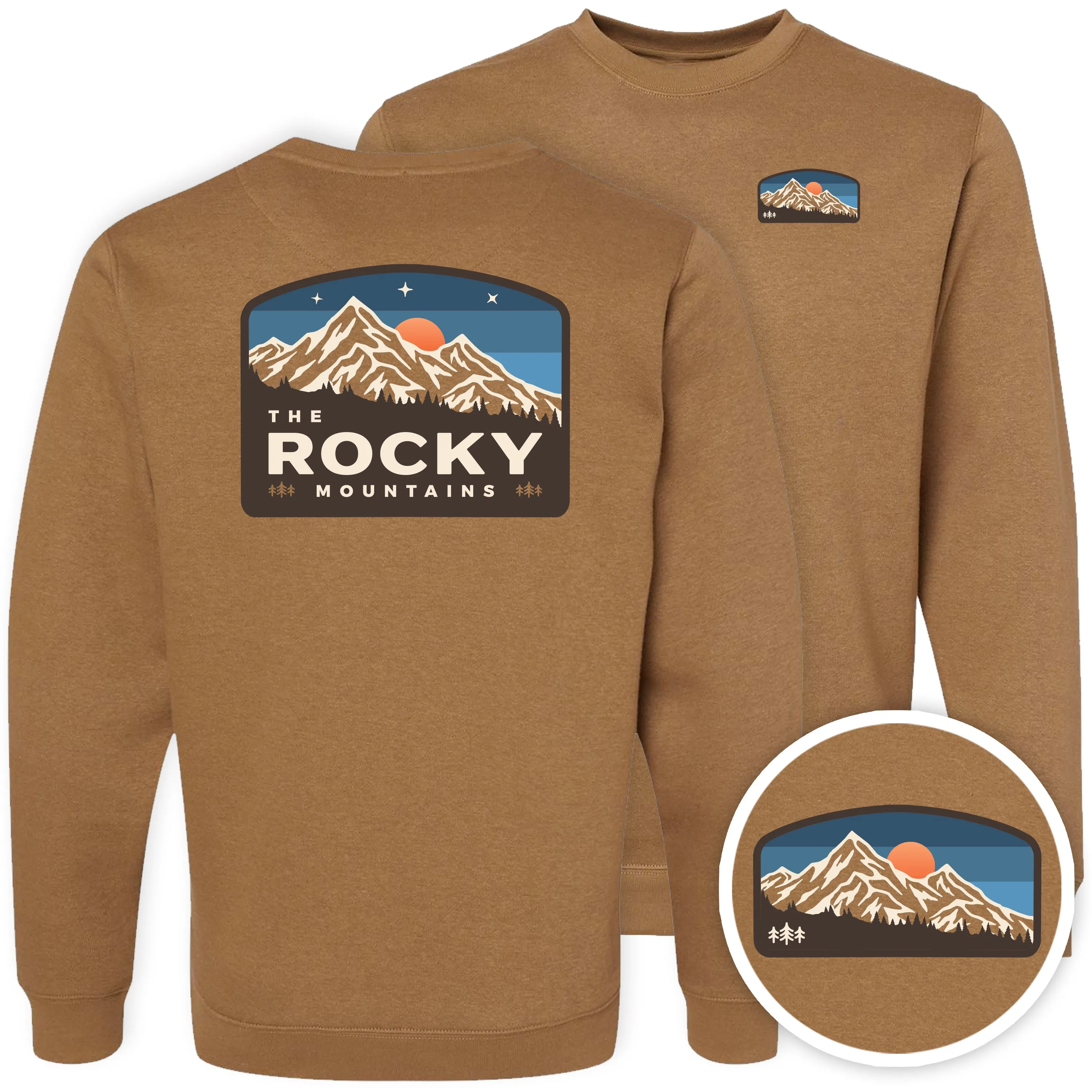 Rocky Mountain Midweight Fleece Crewneck