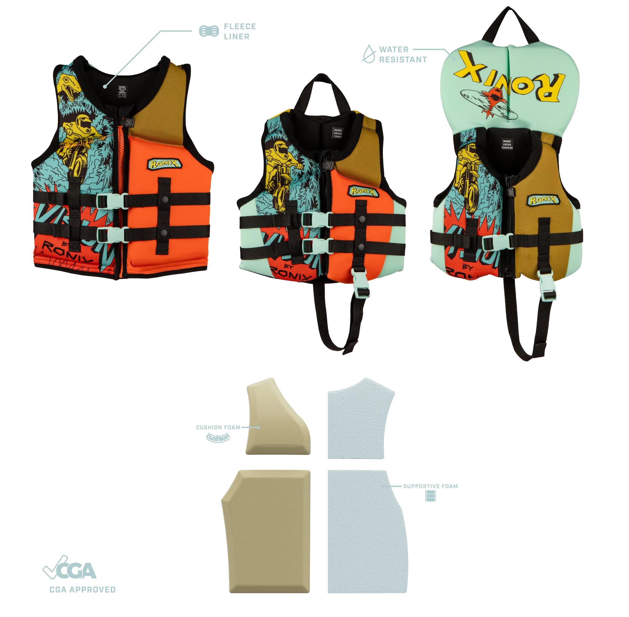 Ronix 2025 Vision - Boy's CGA Life Vest