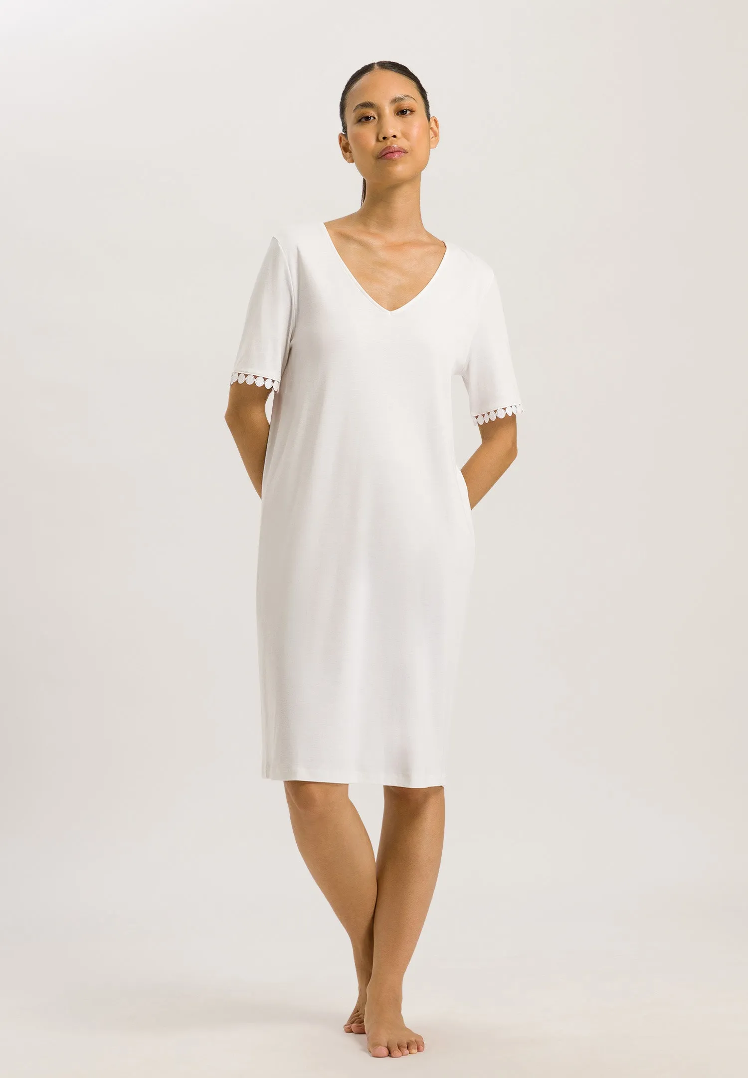 Rosa Embroidered Cotton Nightgown | Off White 74932-102