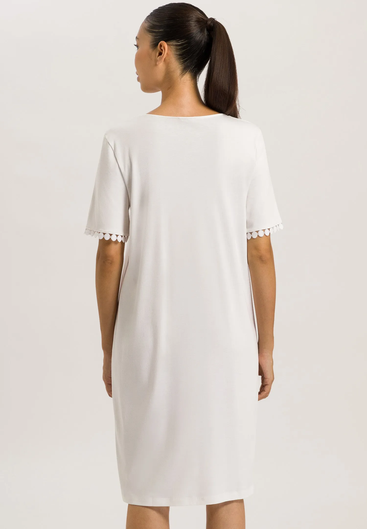 Rosa Embroidered Cotton Nightgown | Off White 74932-102