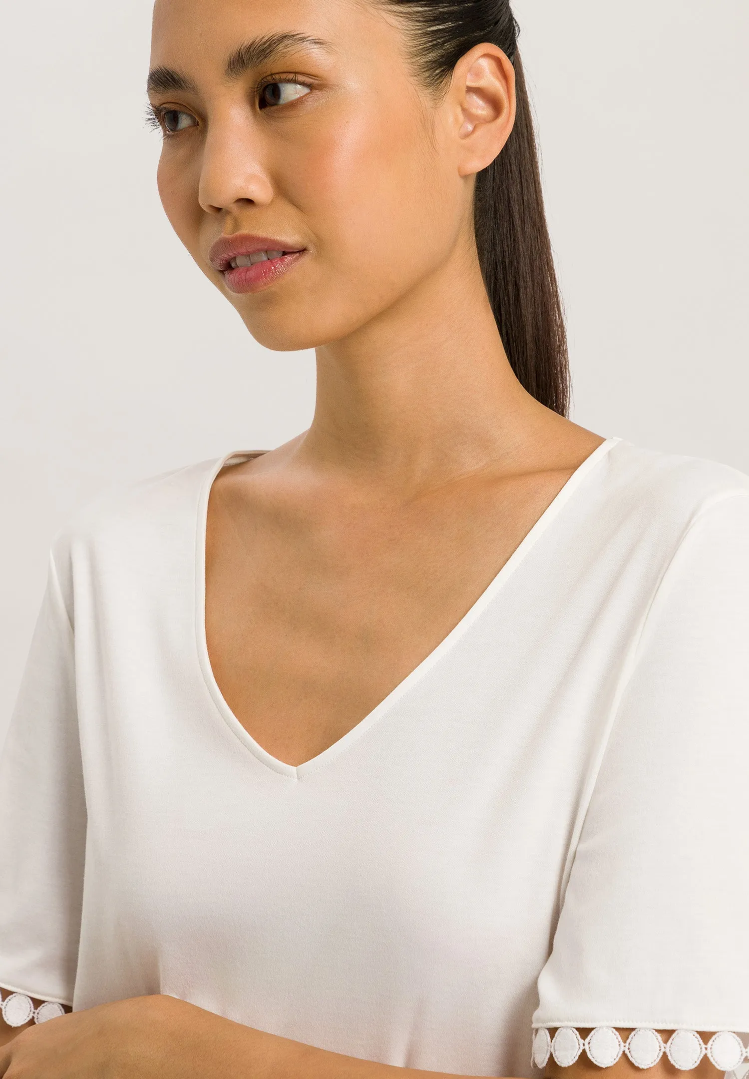 Rosa Embroidered Cotton Nightgown | Off White 74932-102