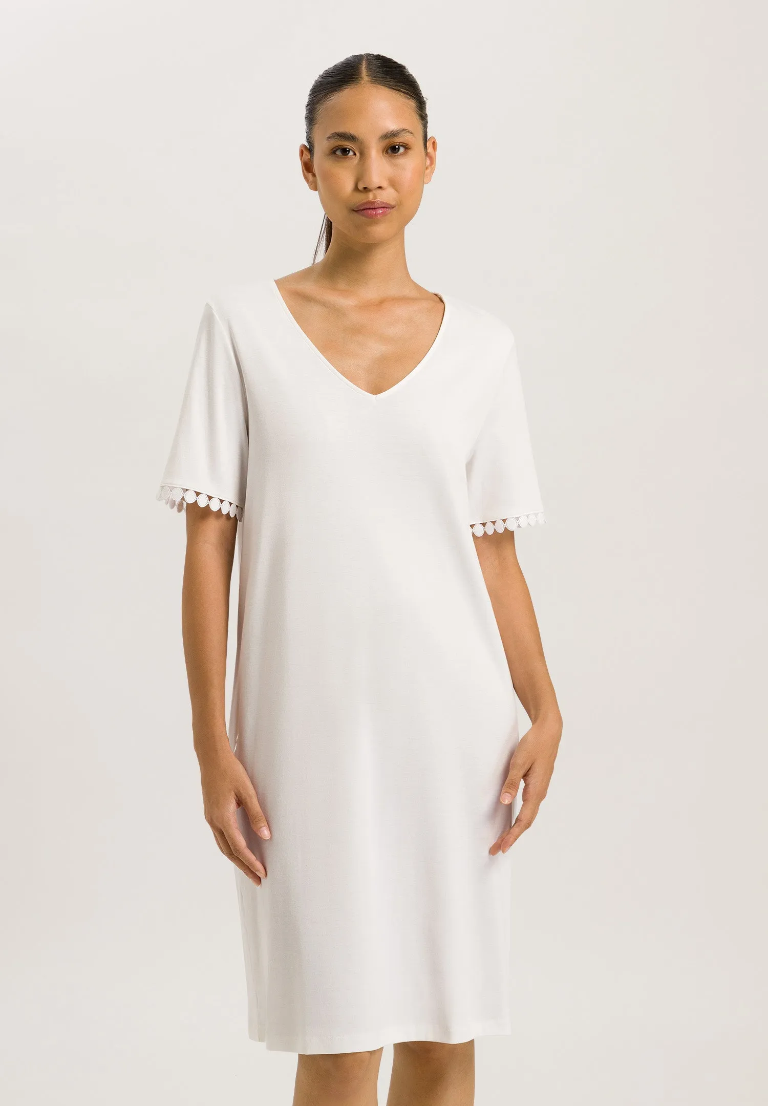 Rosa Embroidered Cotton Nightgown | Off White 74932-102