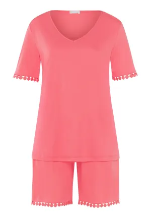 Rosa Embroidered Short Pajama Set | Porcelain Rose 74935-2309