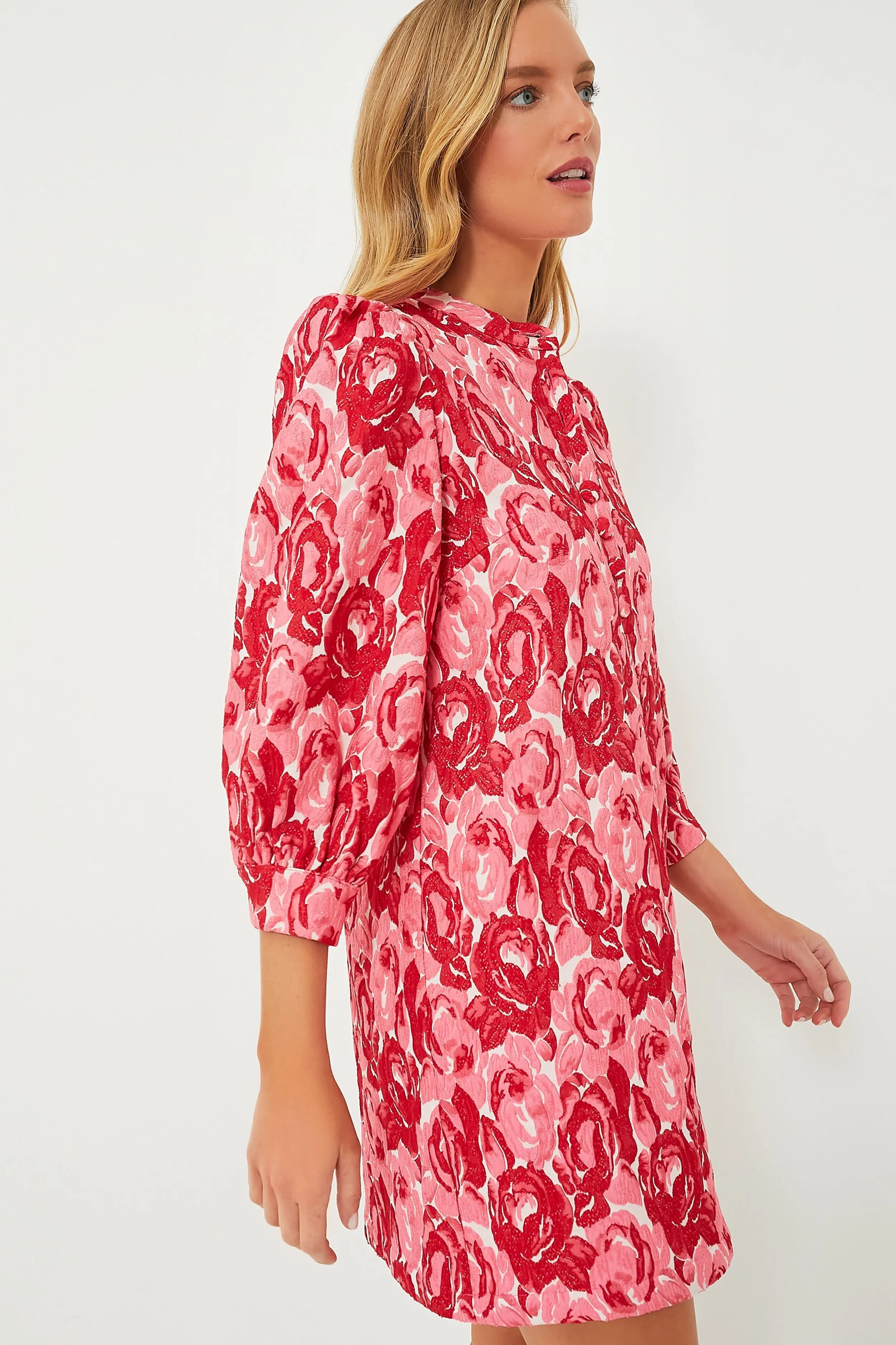 Rose Jacquard Samantha Dress
