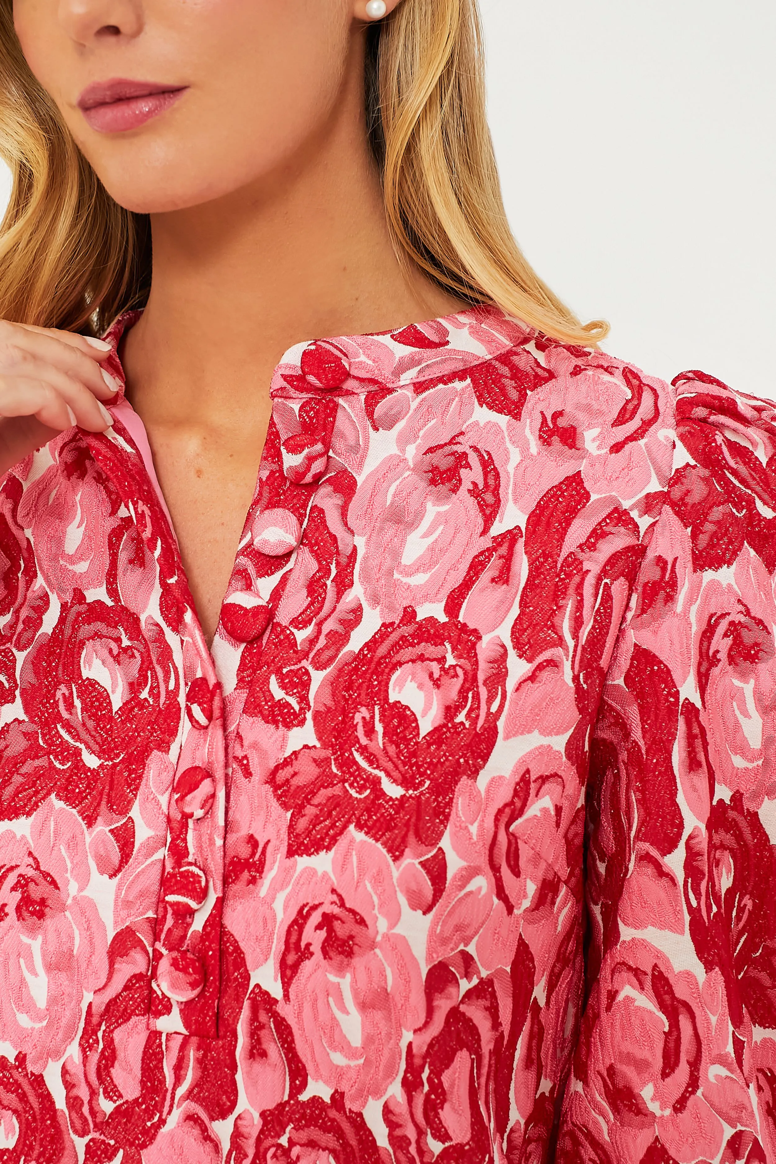 Rose Jacquard Samantha Dress