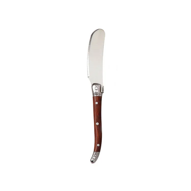 Rosewood Handle Butter Knife Western Butter Jam Scraper Stainless Steel Cheese Knife Butter Knife