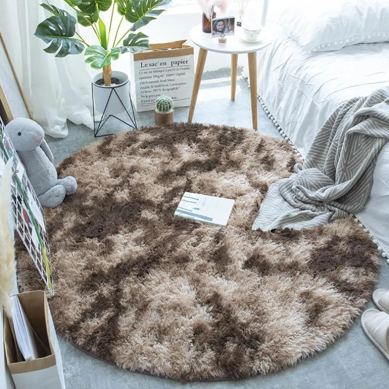 Round Carpet Silk Wool