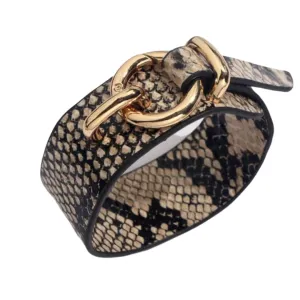 Round Lock Bracelet -Cream