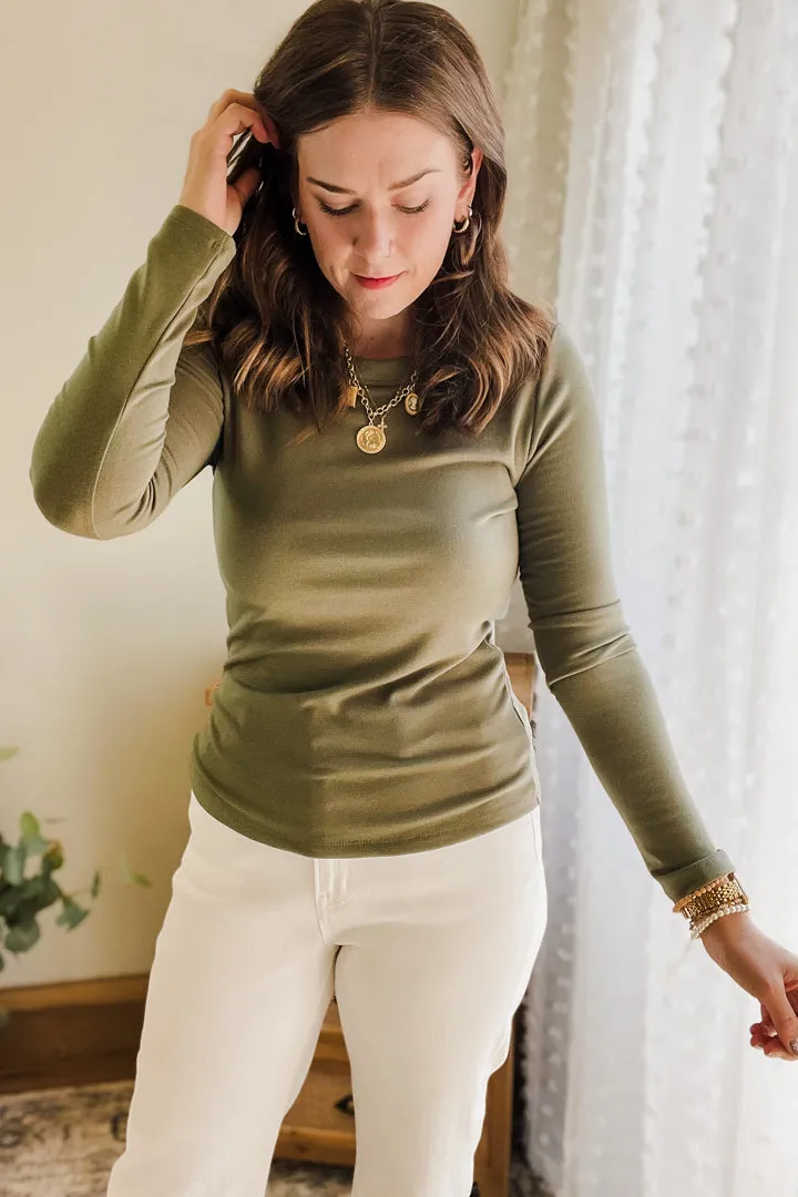 Round Neck Long Sleeve