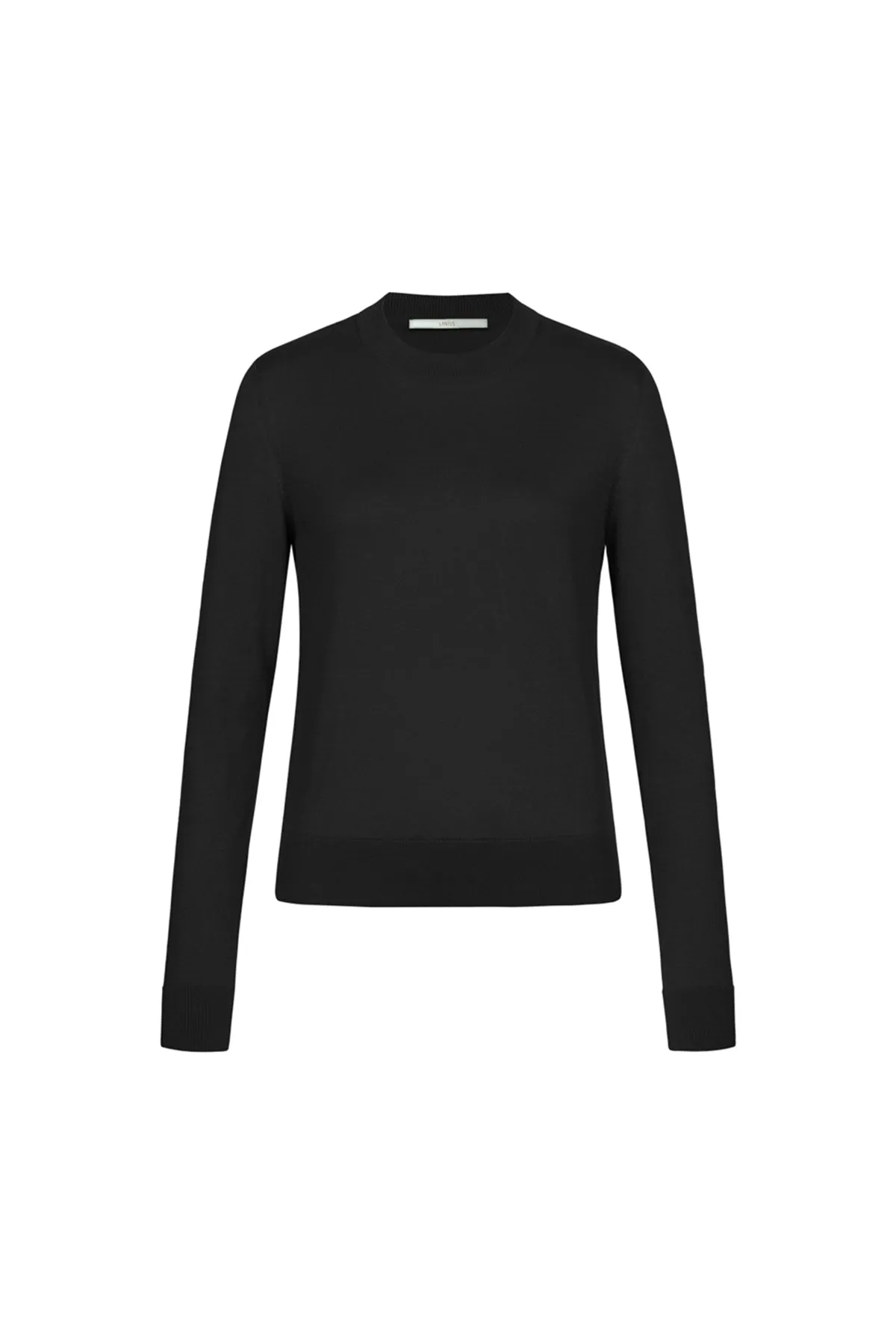 Round Neck Sweater Black LANIUS