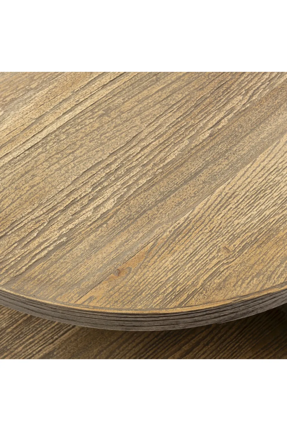Round Oak Layered Side Table | Rivièra Maison Del Rey