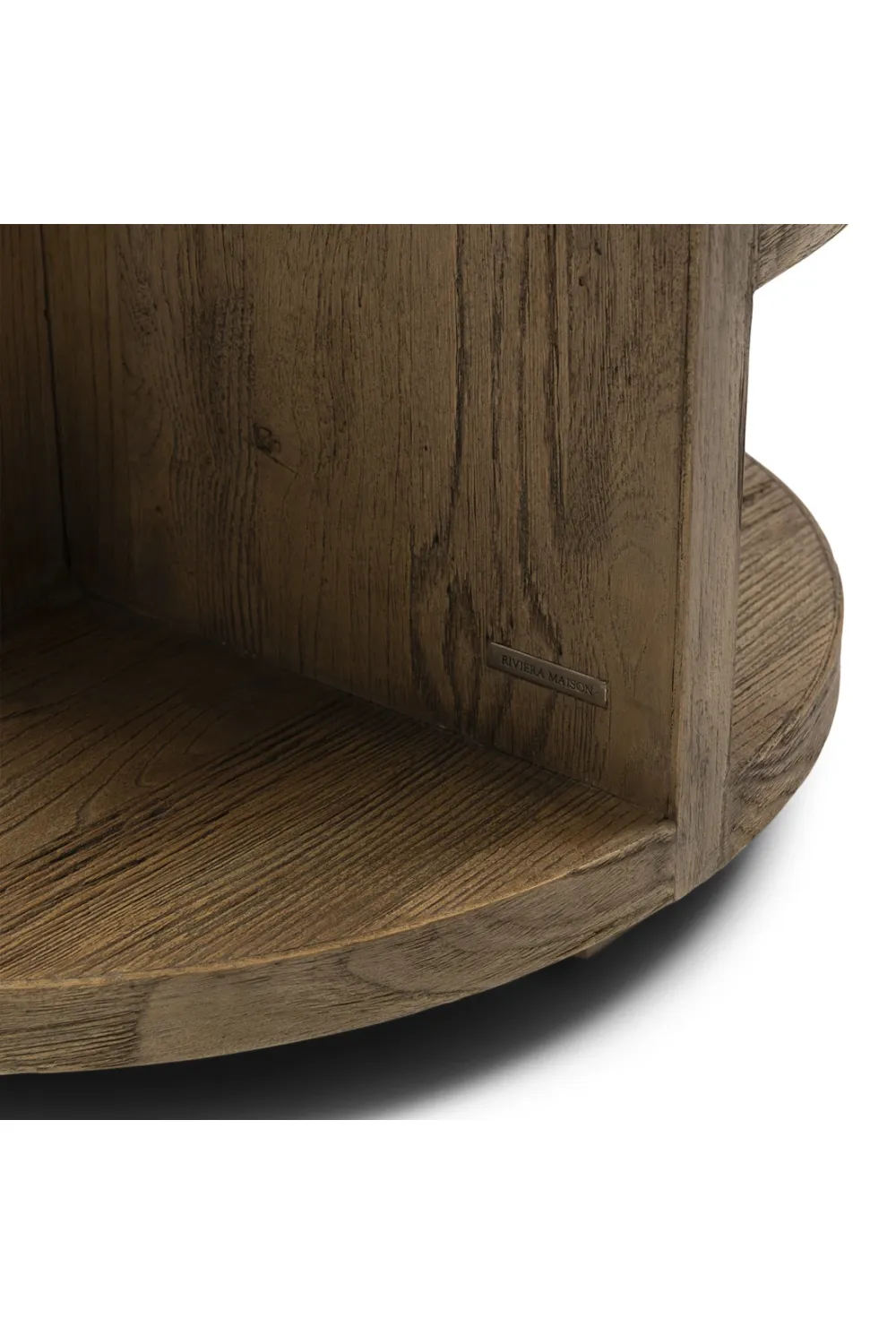 Round Oak Layered Side Table | Rivièra Maison Del Rey