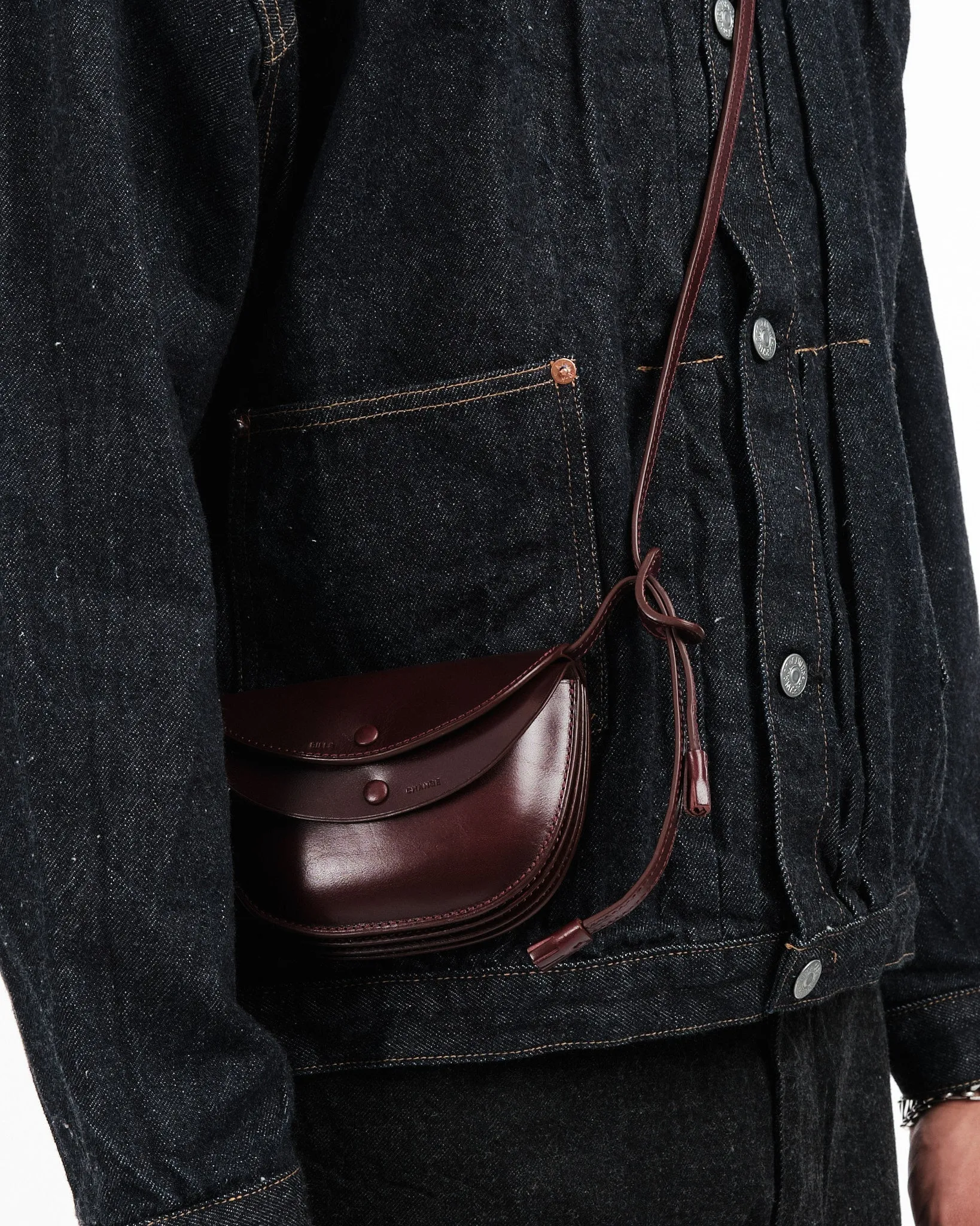 Round Wallet Mid Porch Burgundy