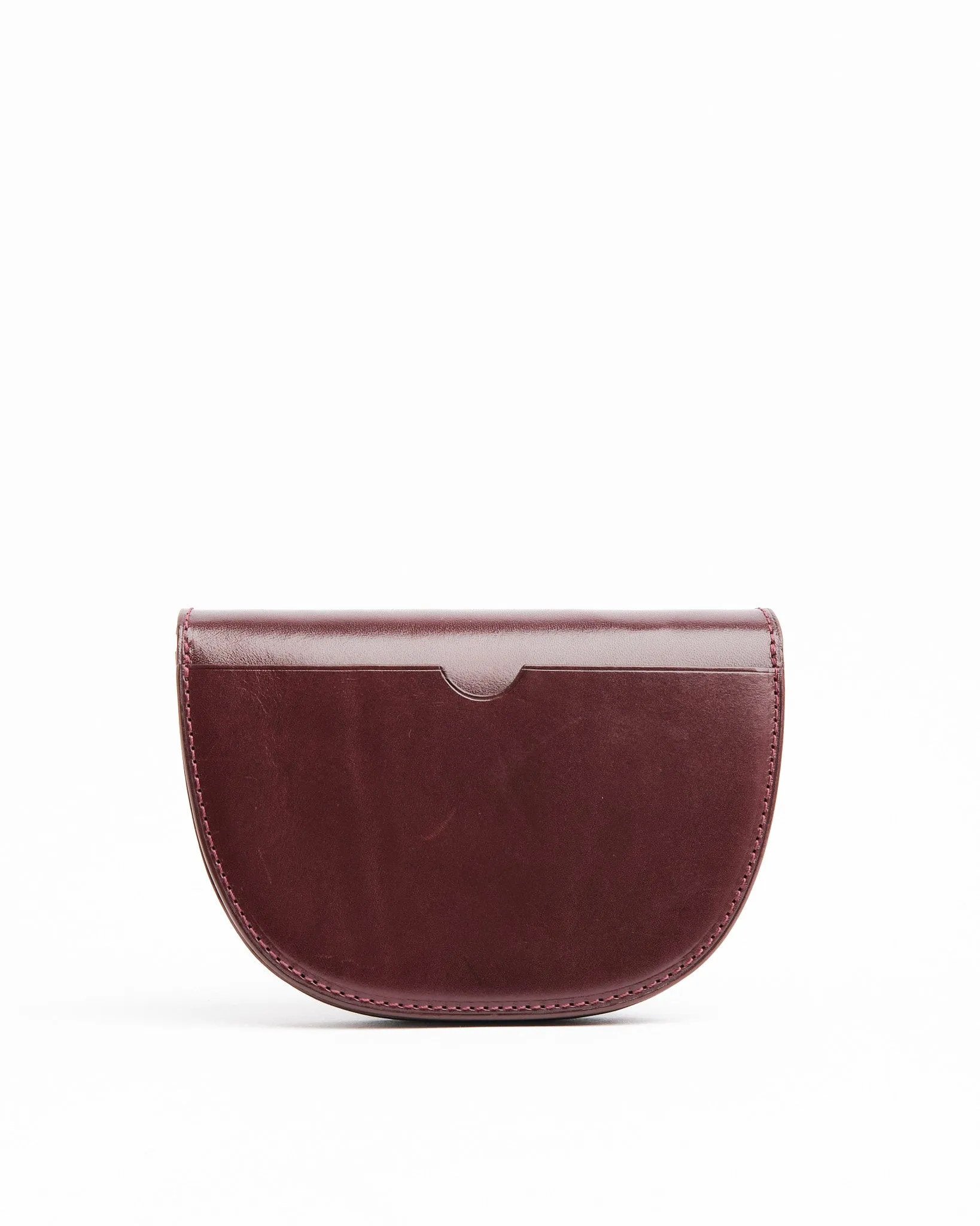 Round Wallet Mid Porch Burgundy