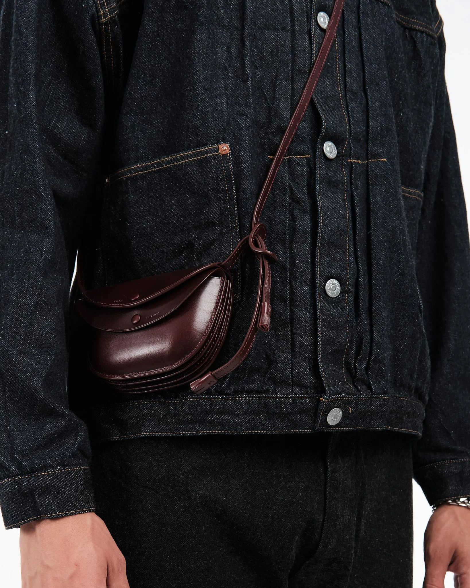 Round Wallet Mid Porch Burgundy