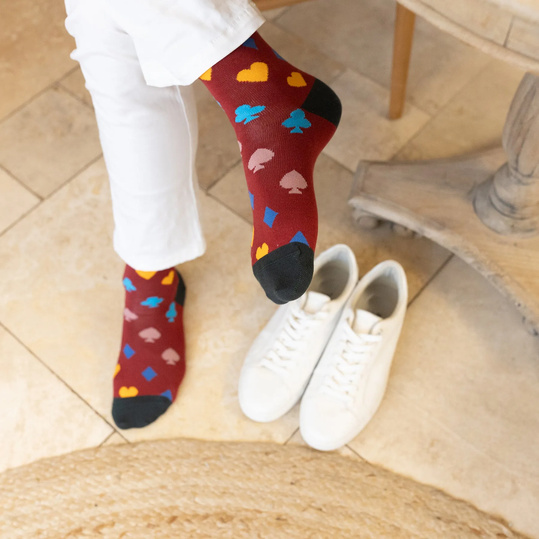 Royal Flush Men's Socks - Red