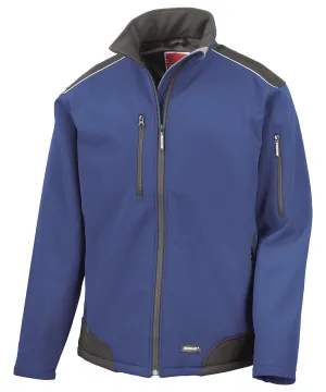 Royal/Black - Ripstop softshell workwear jacket