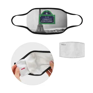RUE DE PARIS Mouth Mask in One Piece (2 Filters Included)