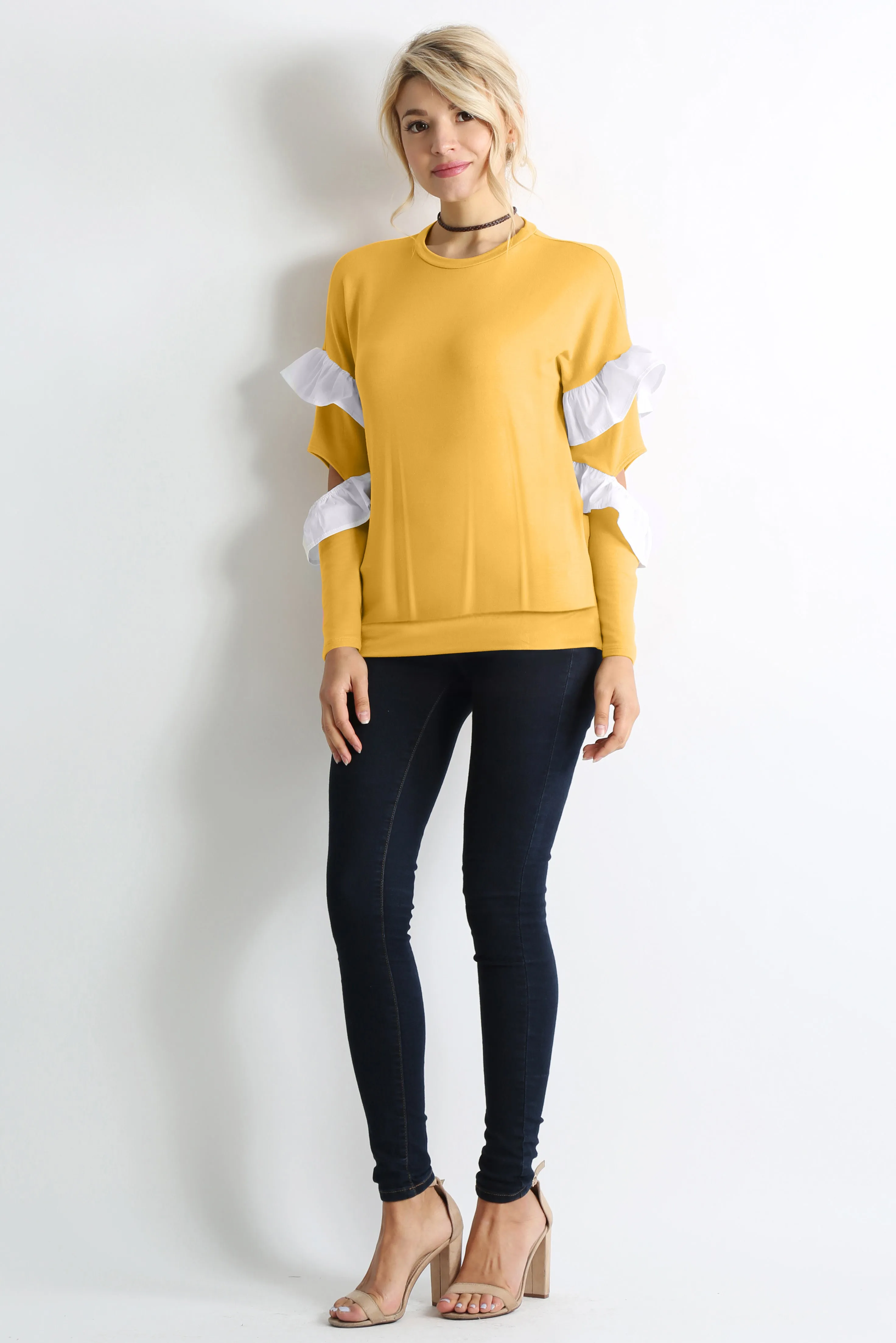 Ruffle Reality Pullover Top